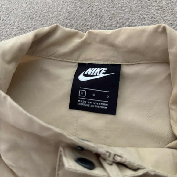 Nike Men’s Sportswear Woven M65 Full-Zip Military Jacket Sand Large - Picture 7 of 13